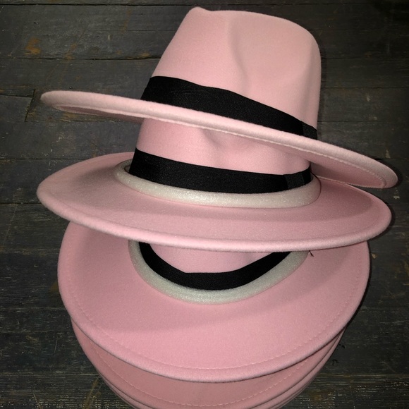 Wide brim pink Fedora - Picture 5 of 9